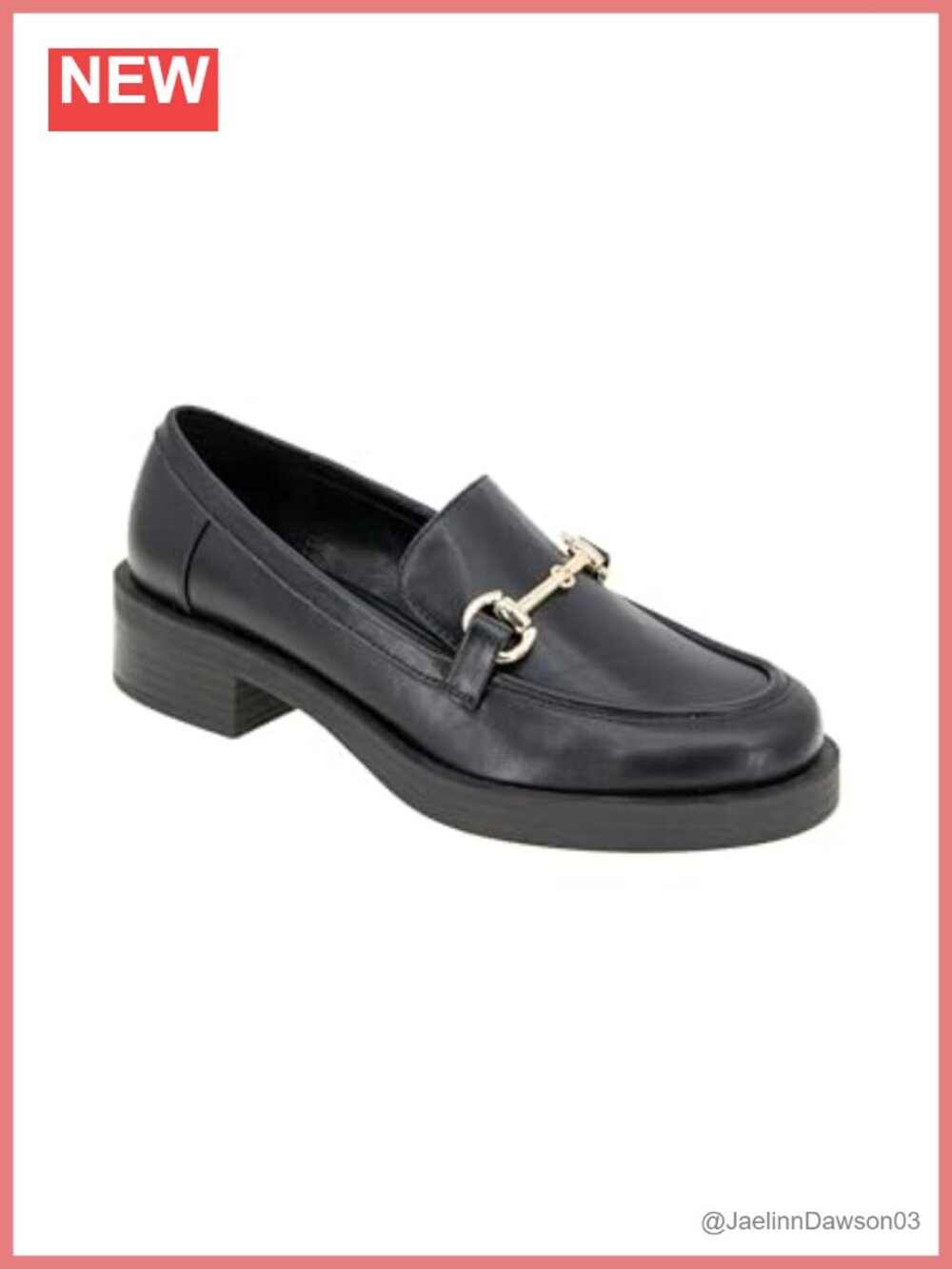 Classic Loafer with Padded Footbed Round Toe Block Heel